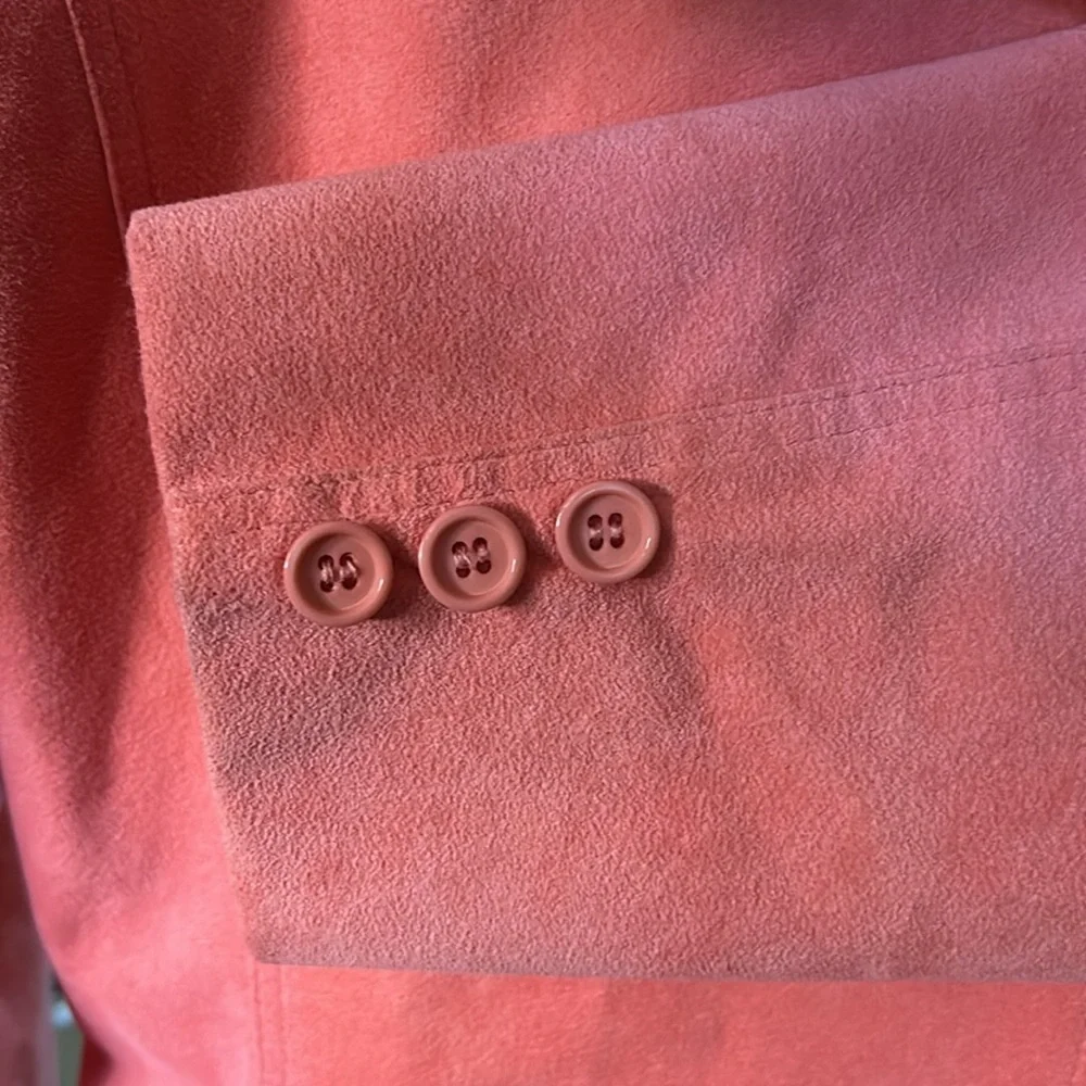 Gamut Women’s Salmon Suede Blazer Vintage Size 8
